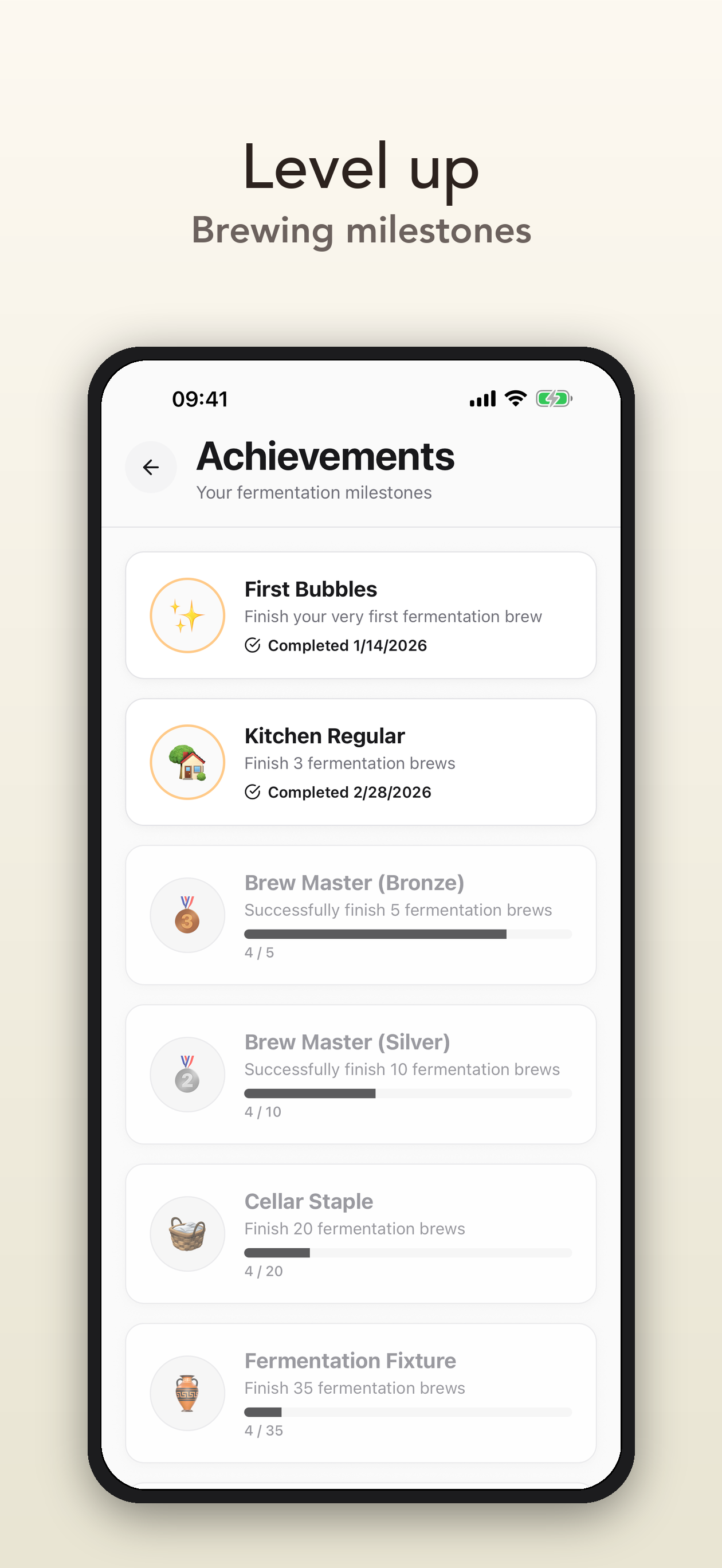 Achievements Mockup